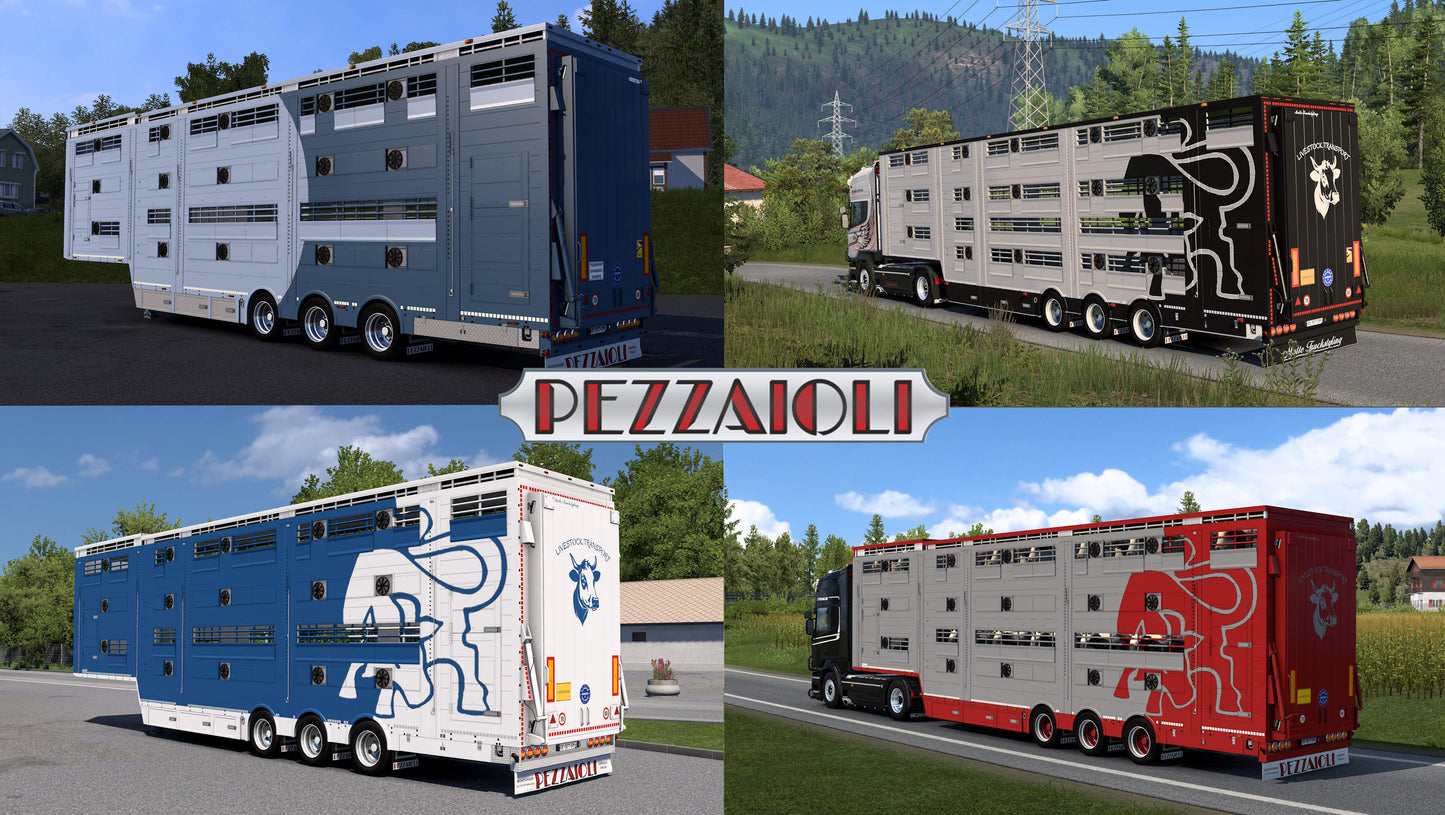 [Pezzaioli semitrailer] Ownable livestock SBA31- 3 floors semitrailer v1.0