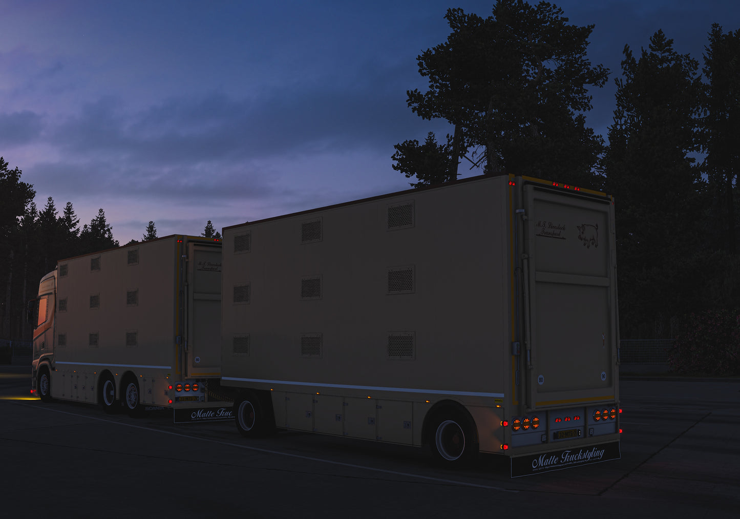 [Berdex Livestock Pack] Scania S + Ownable 2 axle trailer