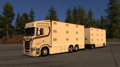 [Berdex Livestock Pack] Scania S + Ownable 2 axle trailer