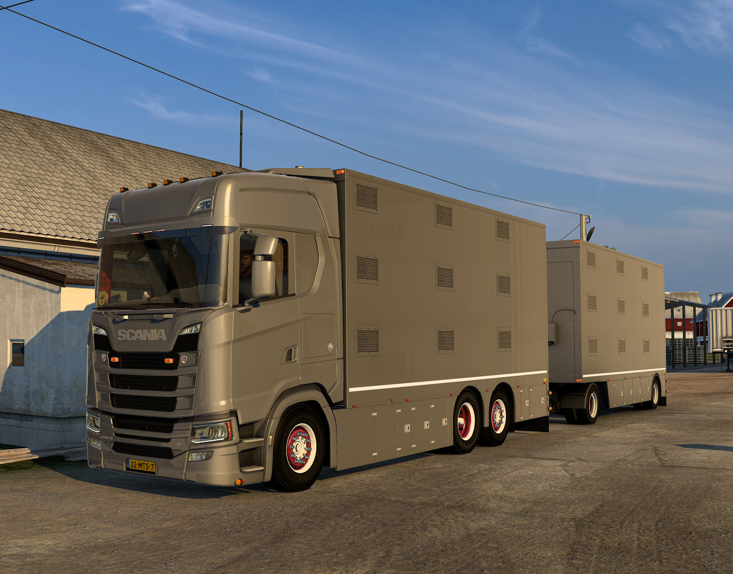 [Berdex Livestock Pack] Scania S + Ownable 2 axle trailer