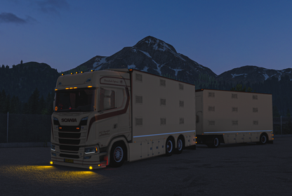 [Berdex Livestock Pack] Scania S + Ownable 2 axle trailer