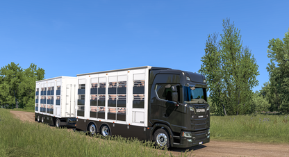 [Pezzaioli Livestock PACK] Scania S addons + 3 axle standalone trailer