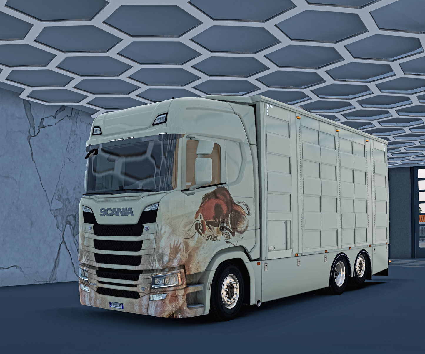 [Pezzaioli Livestock PACK] Scania S addons + 3 axle standalone trailer