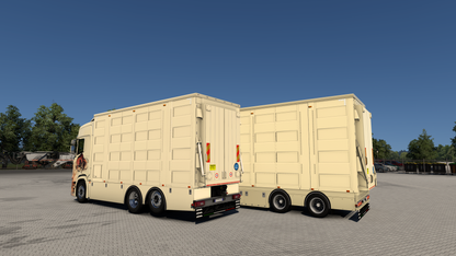 [Pezzaioli Livestock PACK] Scania S addons + 3 axle standalone trailer