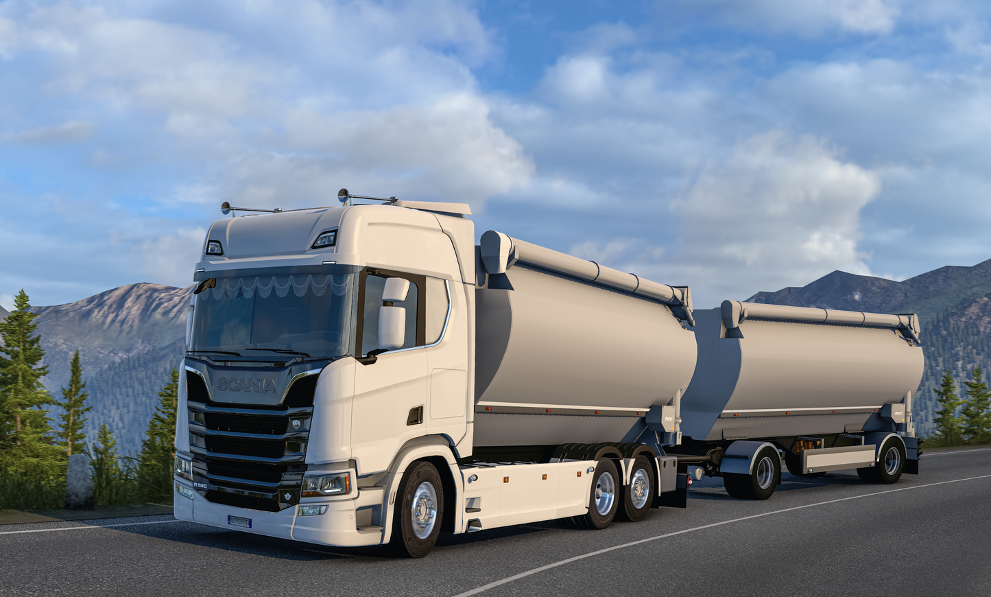 [Menci Venere feedtank PACK] Scania NG R/S + 2 axle standalone trailer