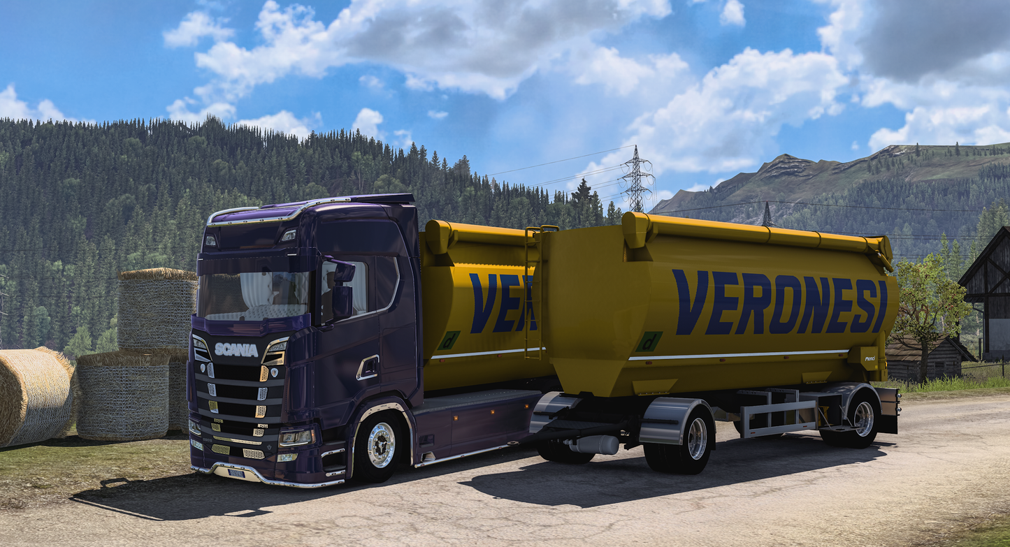 [Menci Venere feedtank PACK] Scania NG R/S + 2 axle standalone trailer