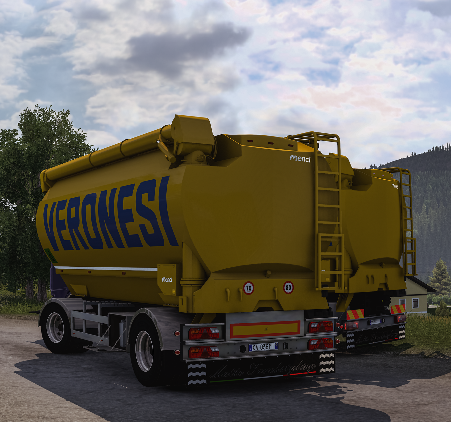 [Menci Venere feedtank PACK] Scania NG R/S + 2 axle standalone trailer