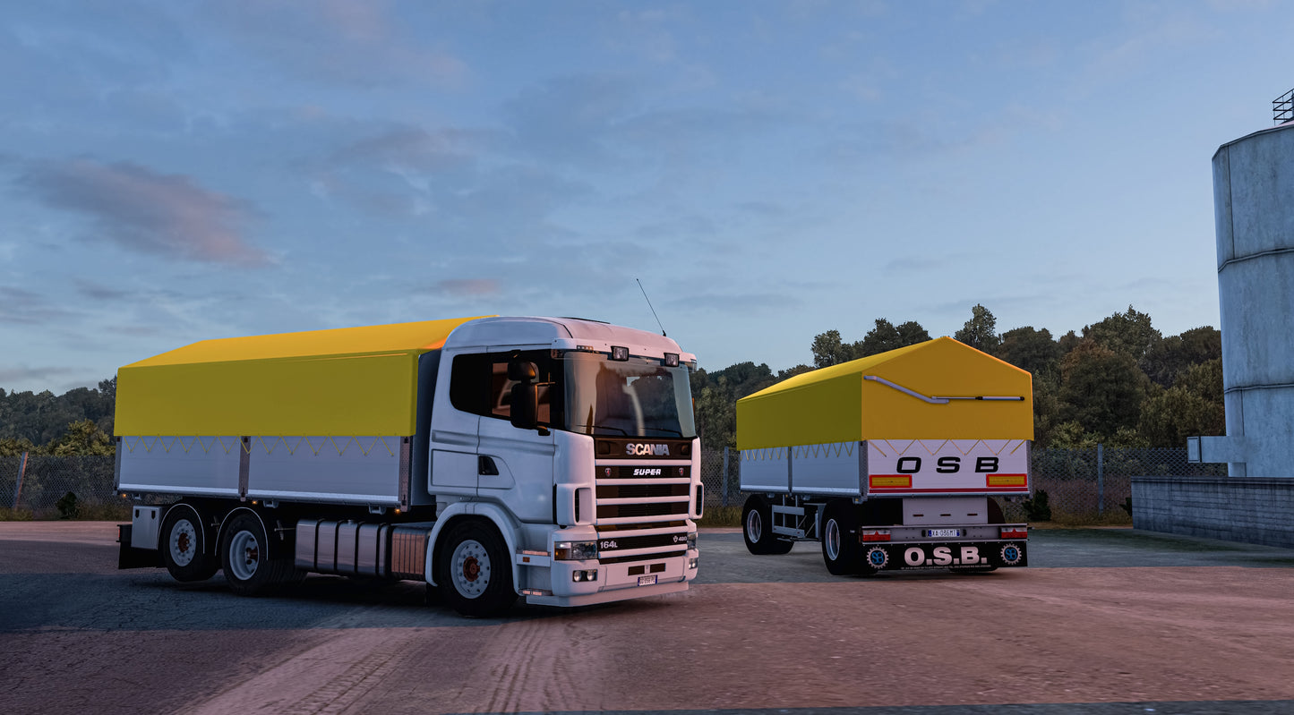 [OSB PACK] for Scania RJL r4r5r6 + Ownable 2 axle trailer