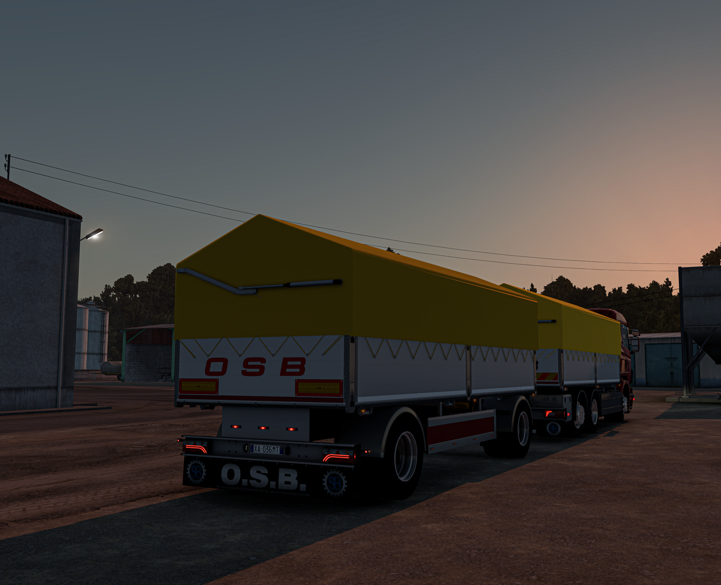 [OSB PACK] for Scania RJL r4r5r6 + Ownable 2 axle trailer