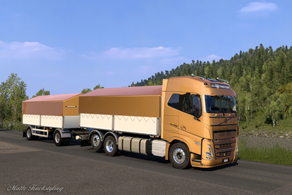[OSB PACK] Volvo FH5 (by Sanax) + Ownable 2 axle cereal trailer
