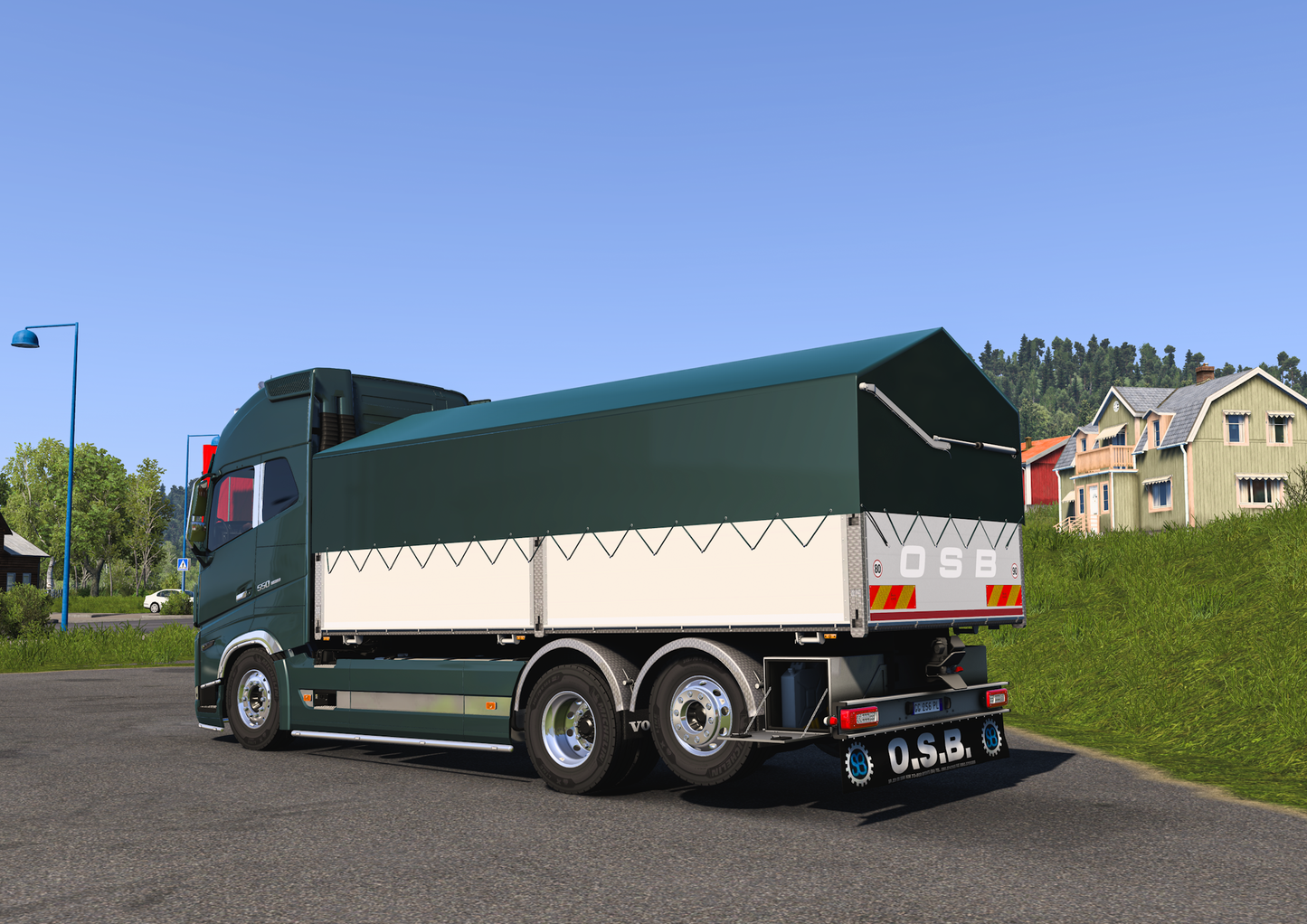 [OSB PACK] Volvo FH5 (by Sanax) + Ownable 2 axle cereal trailer
