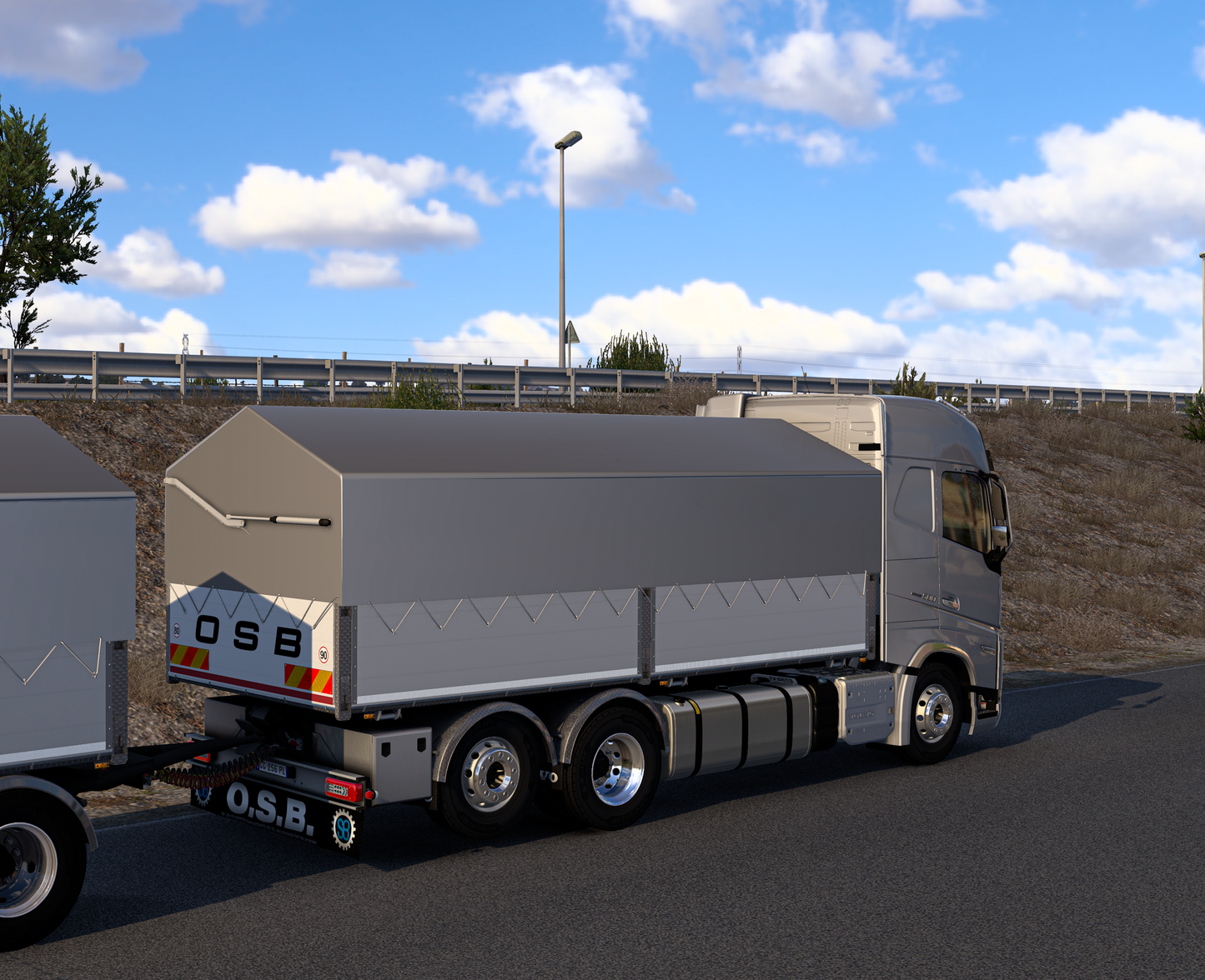 [OSB PACK] Volvo FH5 (by Sanax) + Ownable 2 axle cereal trailer