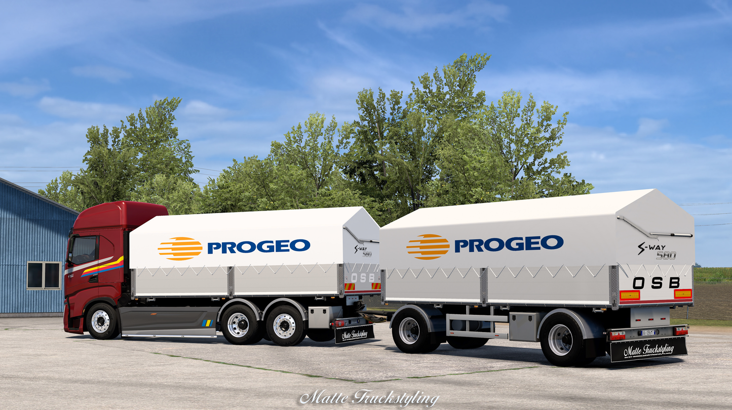 [OSB PACK] Iveco Sway (scs) ADD-ON + 2 axle Trailer