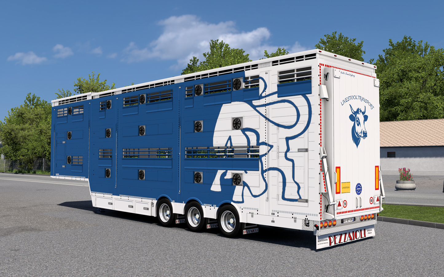 [Pezzaioli semitrailer] Ownable livestock SBA31- 3 floors semitrailer v1.0