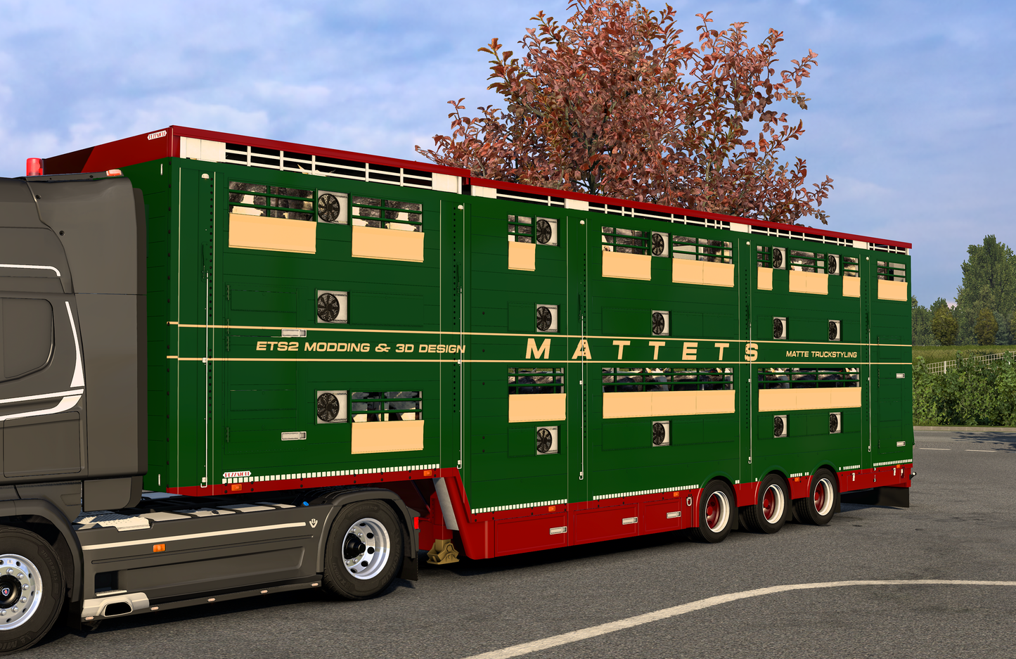 [Pezzaioli semitrailer] Ownable livestock SBA31- 3 floors semitrailer v1.0