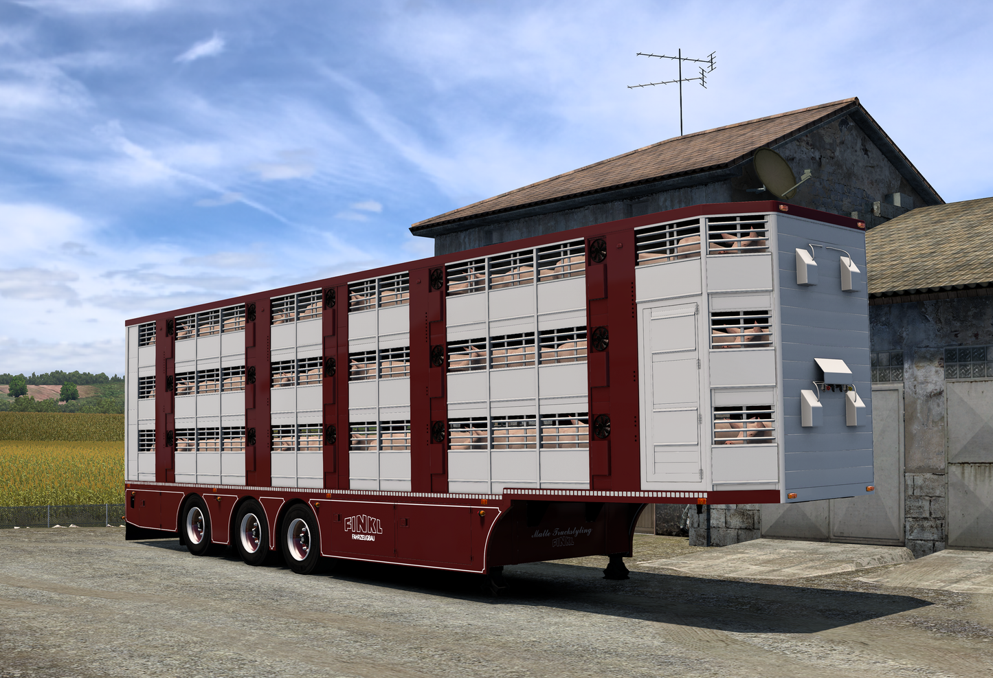 Finkl livestock ownable semitrailer - 3 floors