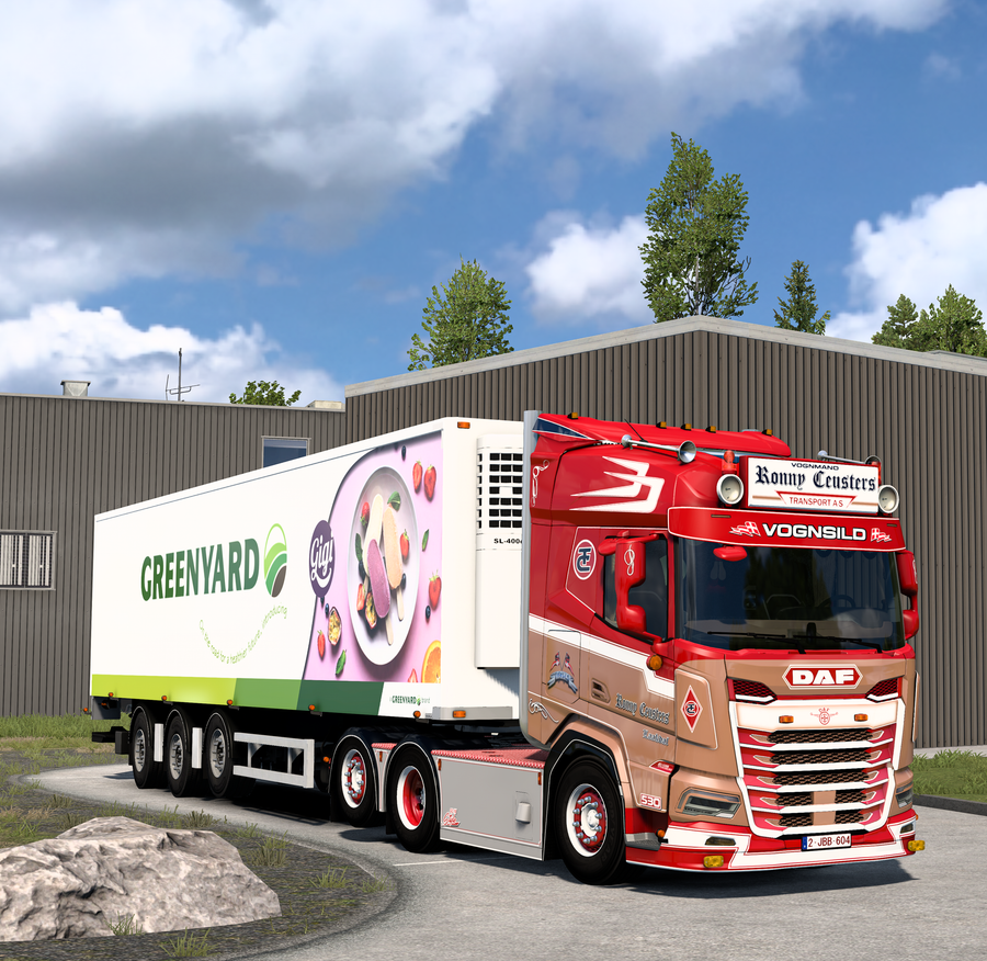 Ronny Ceusters Transport - Daf XF 2025 + VéDéCar Greenyard trailer