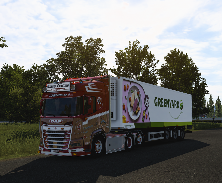 Ronny Ceusters Transport - Daf XF 2025 + VéDéCar Greenyard trailer