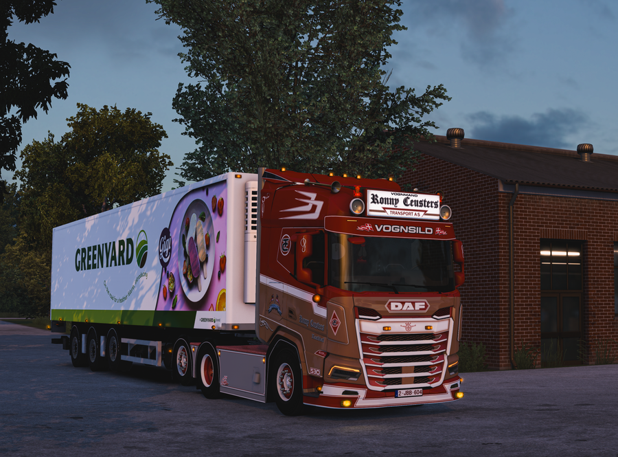 Ronny Ceusters Transport - Daf XF 2025 + VéDéCar Greenyard trailer