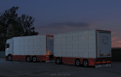 [IRMA Livestock Pack] Scania S + 3 axle Ownable trailer