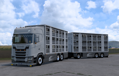 [IRMA Livestock Pack] Scania S + 3 axle Ownable trailer