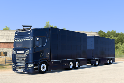 [IRMA Livestock Pack] Scania S + 3 axle Ownable trailer