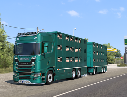 [IRMA Livestock Pack] Scania S + 3 axle Ownable trailer